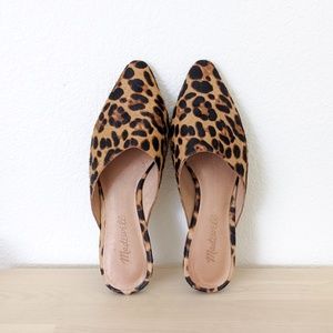 Madewell Remi Mule in Leopard Calf Hair